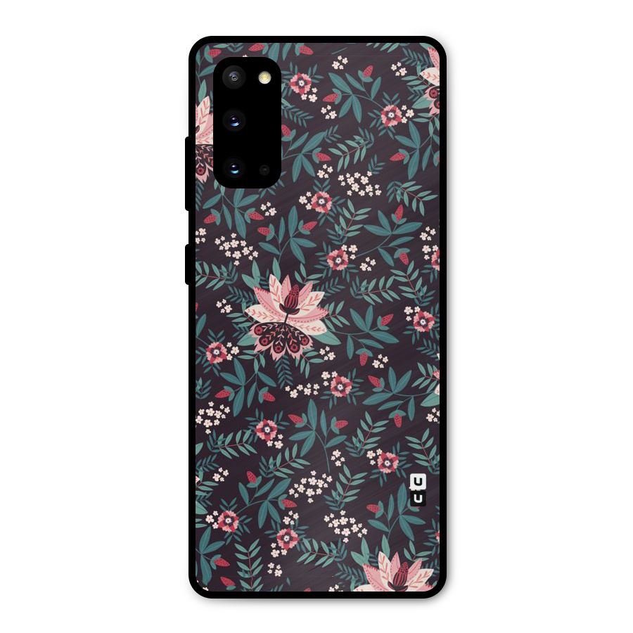 Very Leafy Pattern Metal Back Case for Galaxy S20