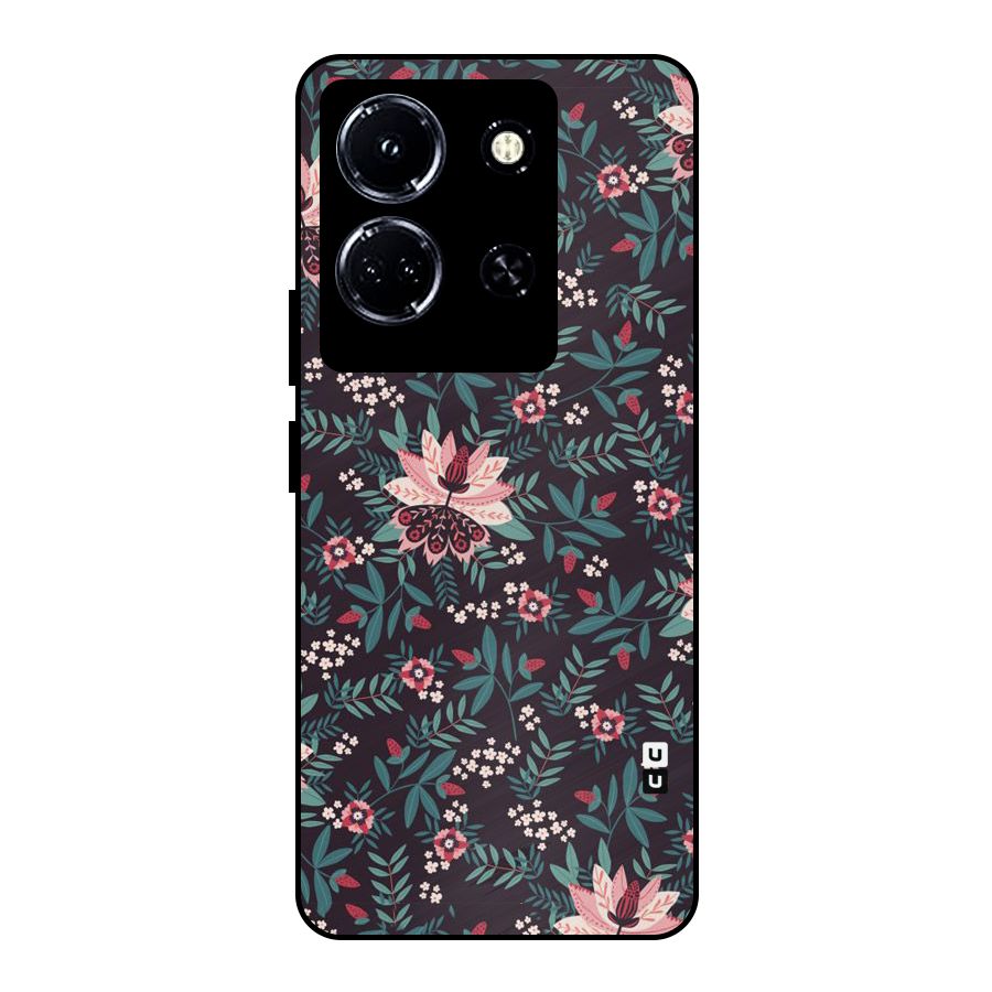 Very Leafy Pattern Metal Back Case for Infinix Note 30 5G
