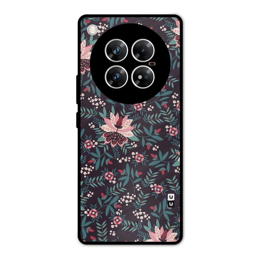 Very Leafy Pattern Metal Back Case for Infinix Zero 40 5G