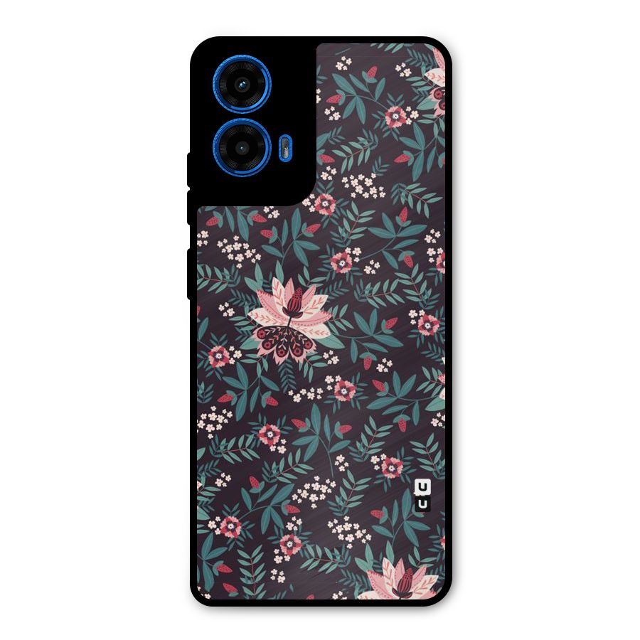 Very Leafy Pattern Metal Back Case for Moto G45