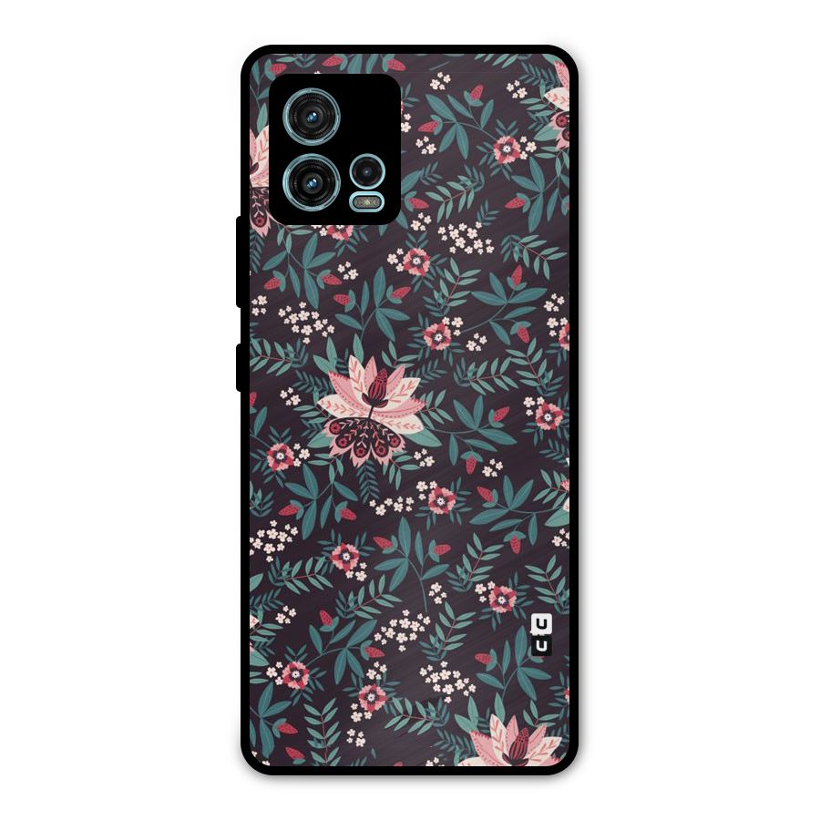 Very Leafy Pattern Metal Back Case for Moto G72