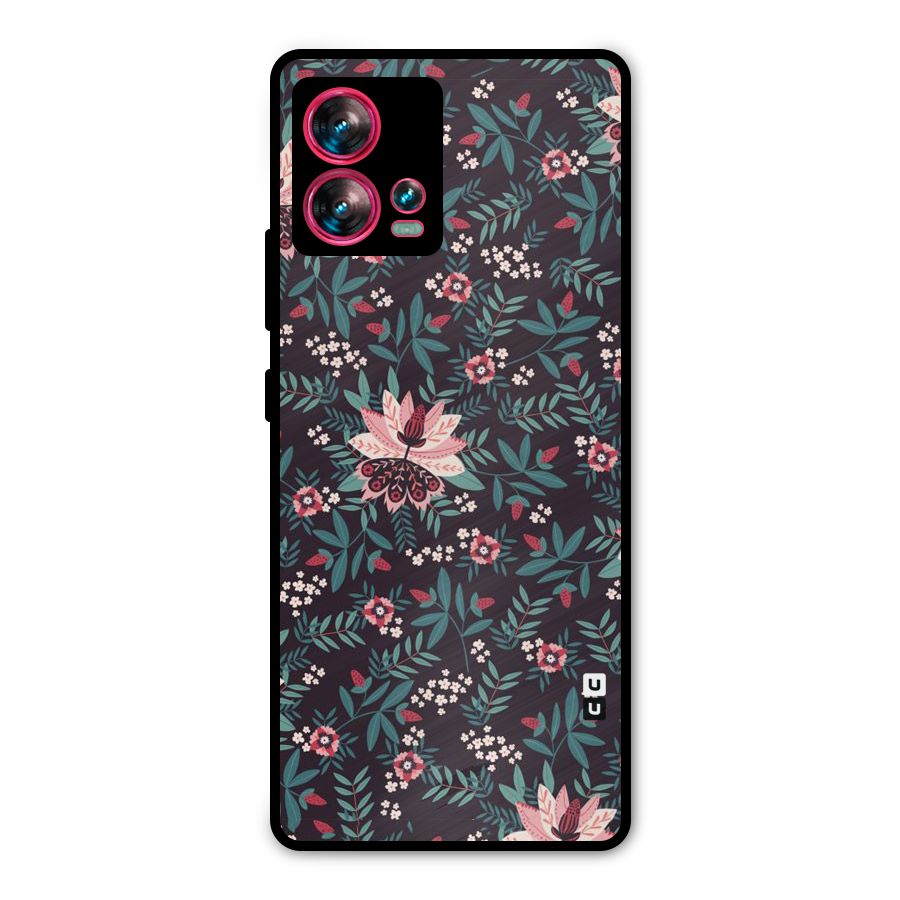 Very Leafy Pattern Metal Back Case for Motorola Edge 30 Fusion