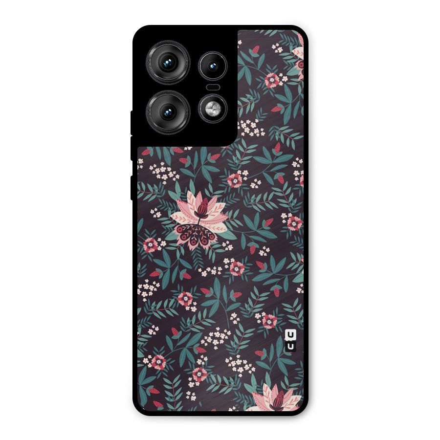 Very Leafy Pattern Metal Back Case for Motorola Edge 50 Pro