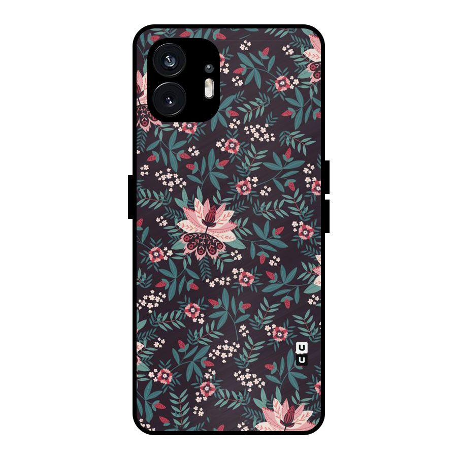 Very Leafy Pattern Metal Back Case for Nothing Phone 2