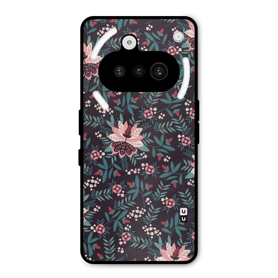 Very Leafy Pattern Metal Back Case for Nothing Phone 3a