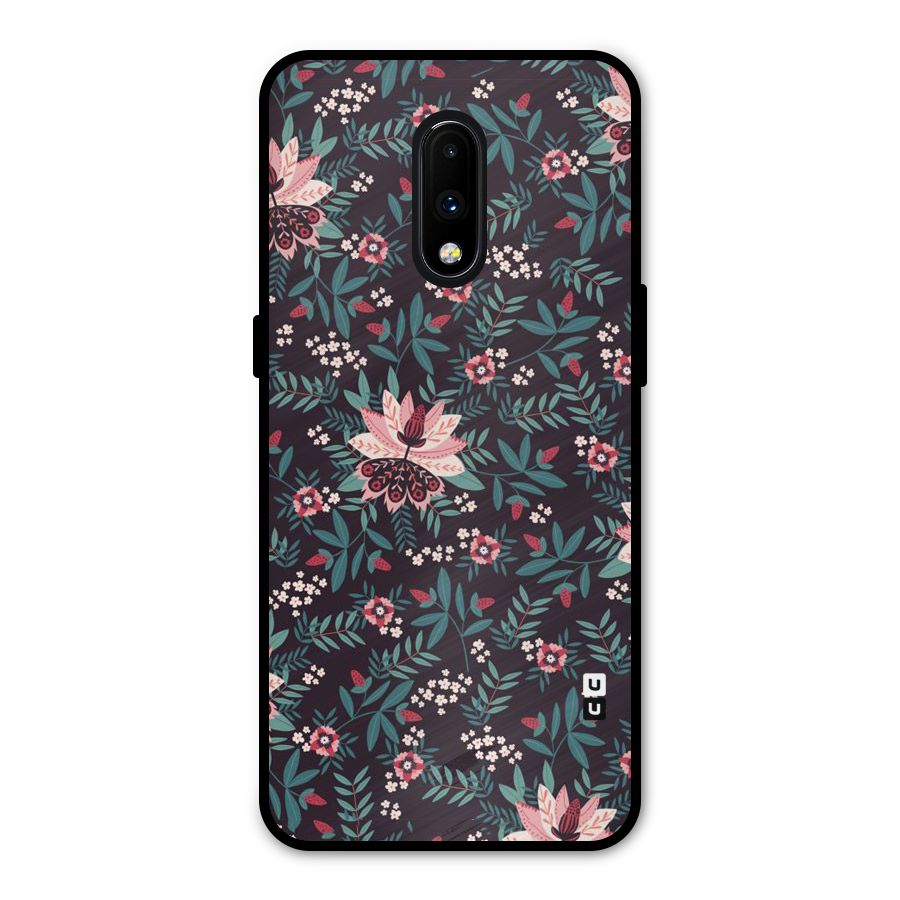 Very Leafy Pattern Metal Back Case for OnePlus 7