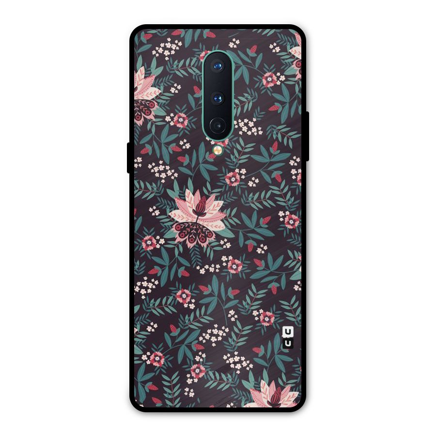 Very Leafy Pattern Metal Back Case for OnePlus 8