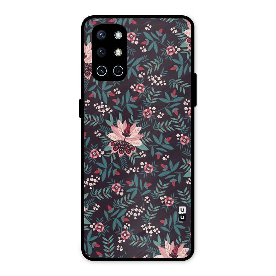 Very Leafy Pattern Metal Back Case for OnePlus 9R