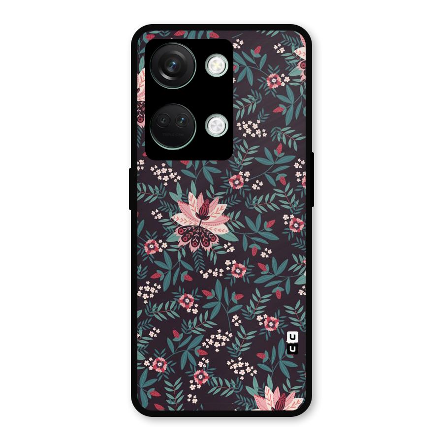 Very Leafy Pattern Metal Back Case for OnePlus Nord 3