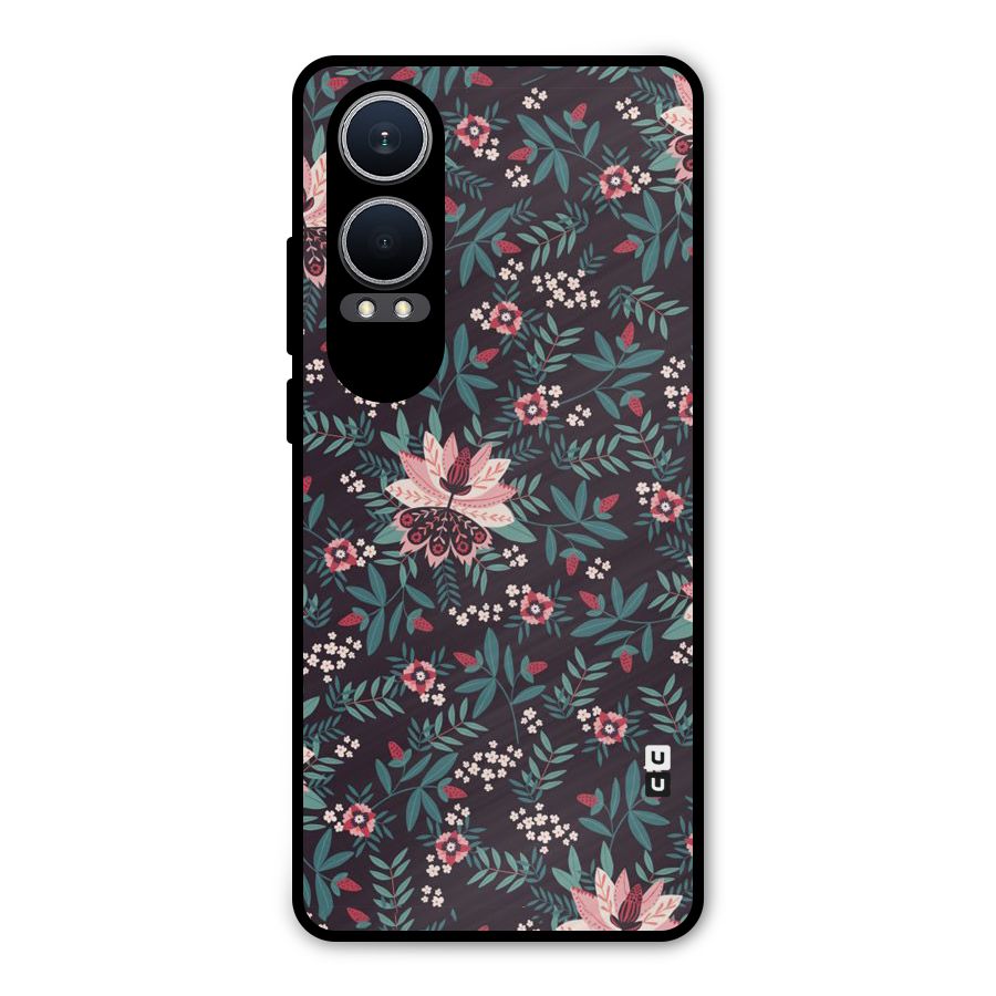 Very Leafy Pattern Metal Back Case for OnePlus Nord CE4 Lite