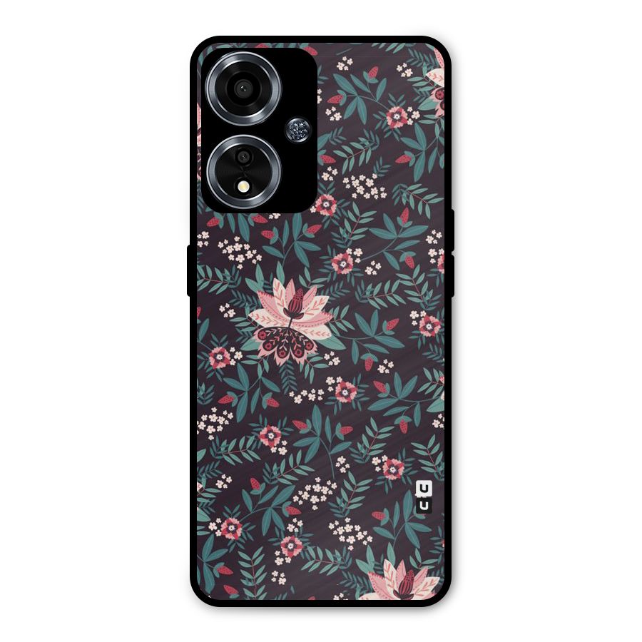 Very Leafy Pattern Metal Back Case for Oppo A59