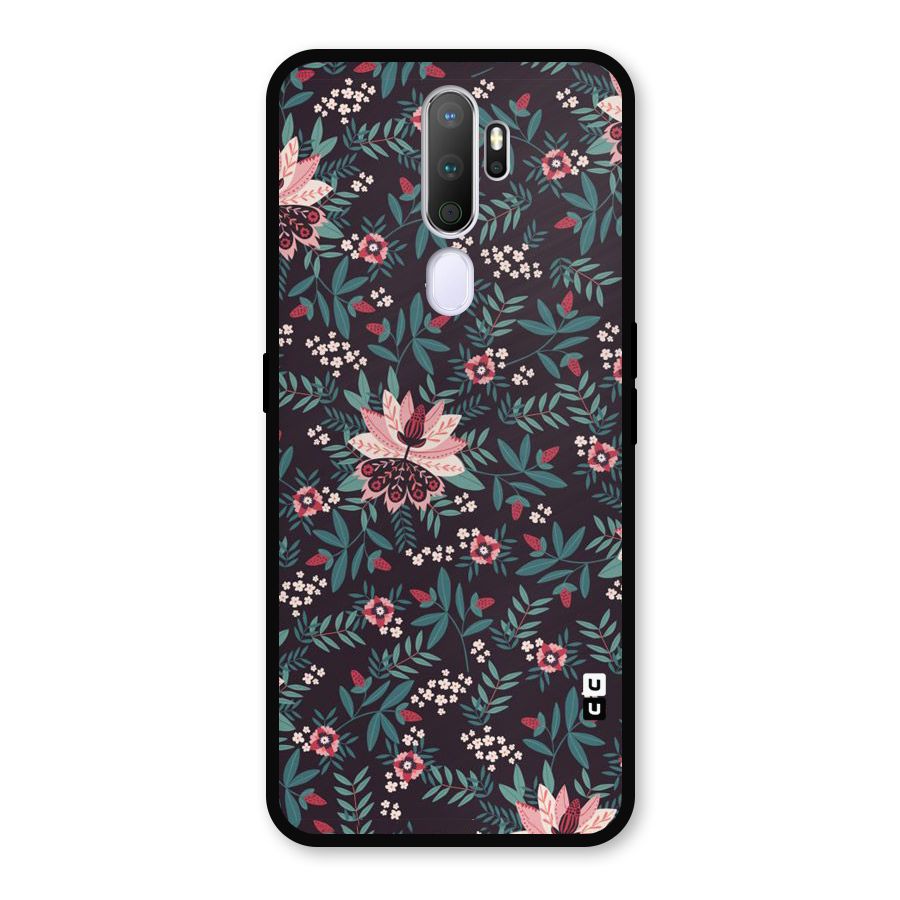 Very Leafy Pattern Metal Back Case for Oppo A5 (2020)