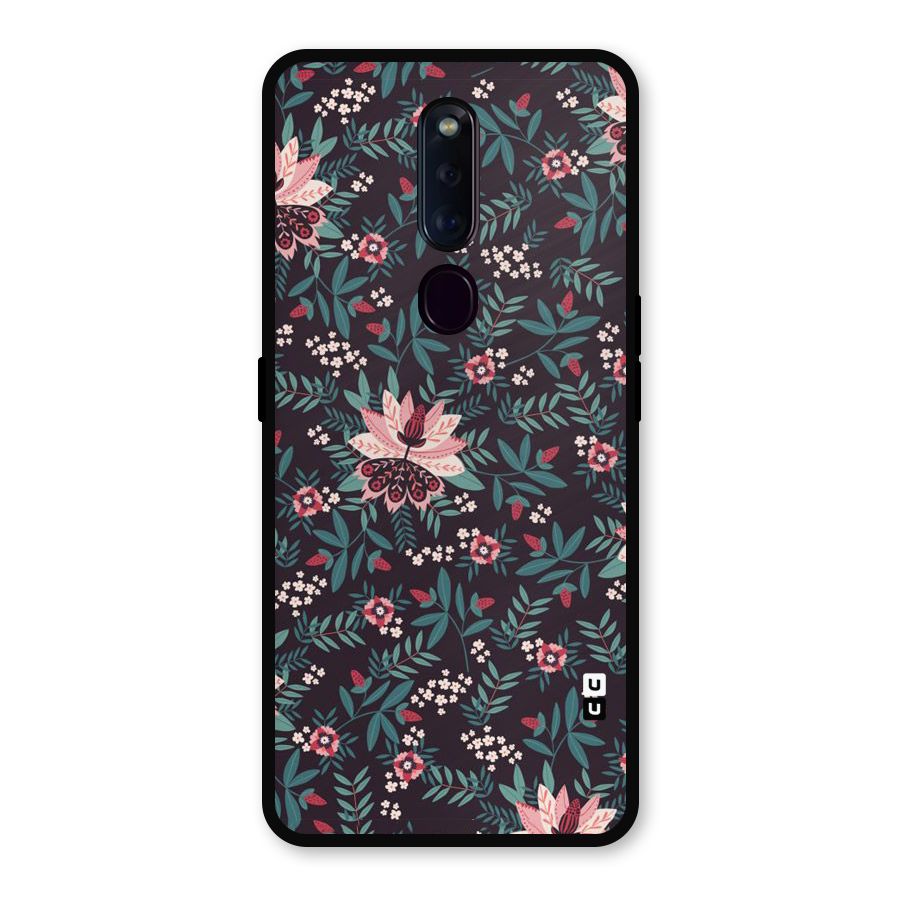 Very Leafy Pattern Metal Back Case for Oppo F11 Pro