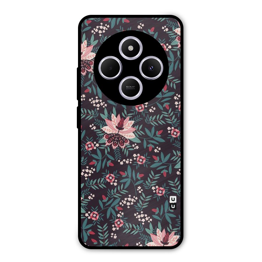 Very Leafy Pattern Metal Back Case for Poco M7