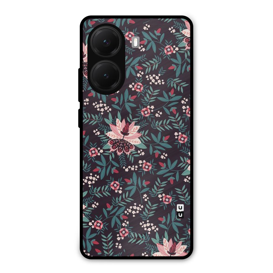 Very Leafy Pattern Metal Back Case for Poco X7 Pro