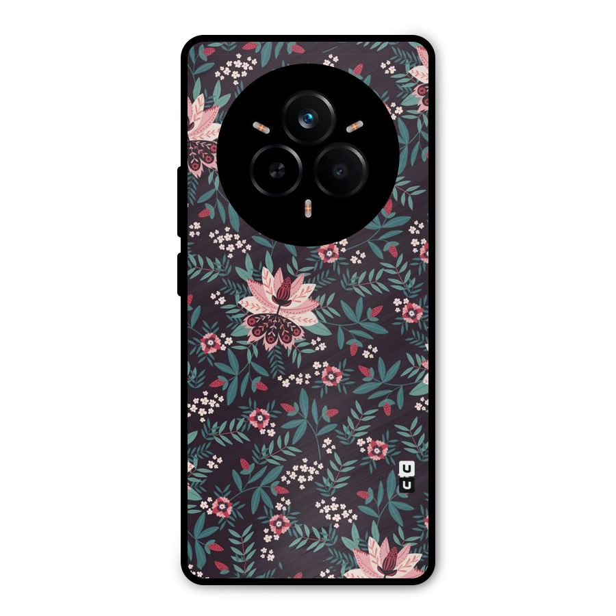 Very Leafy Pattern Metal Back Case for Realme 14 Pro Plus