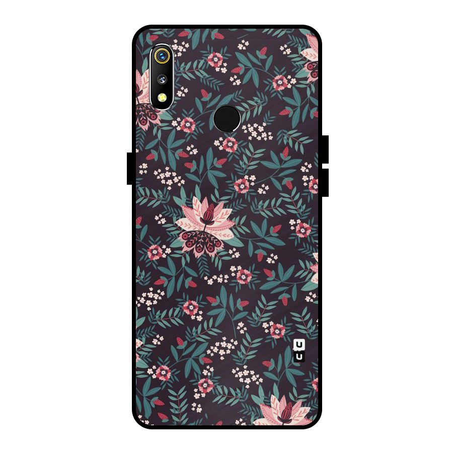 Very Leafy Pattern Metal Back Case for Realme 3i