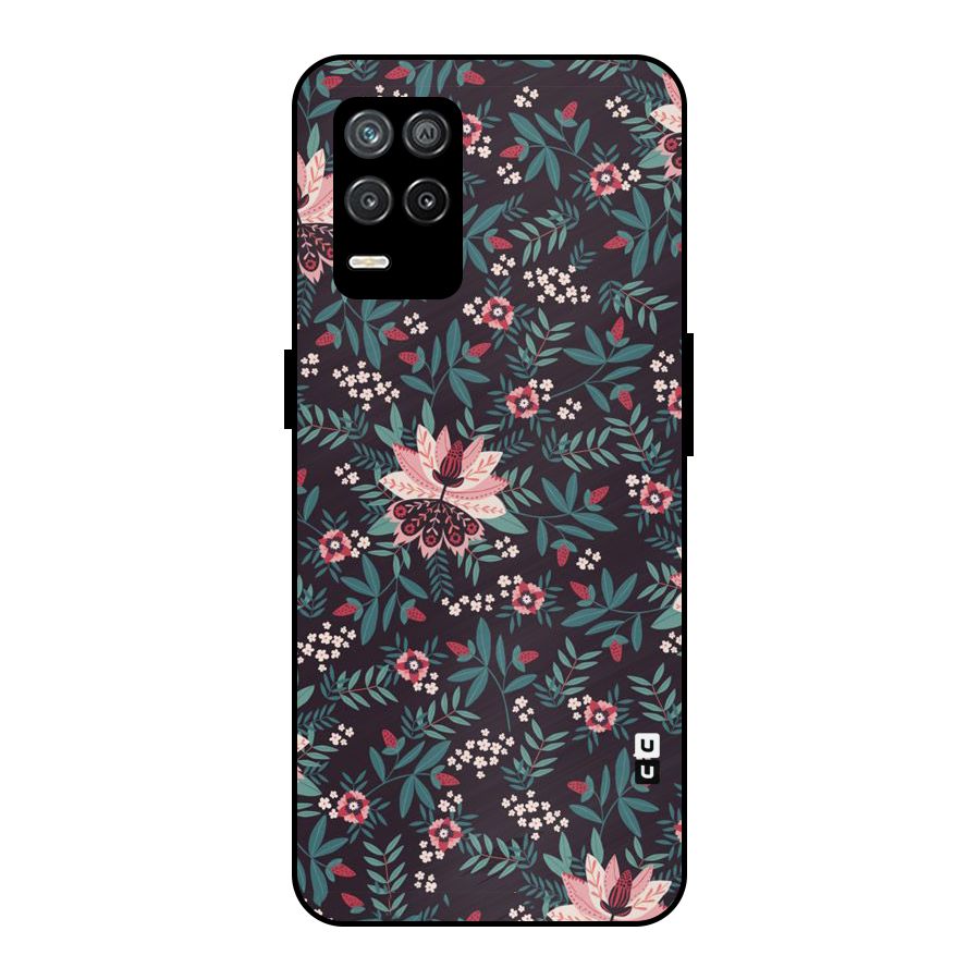 Very Leafy Pattern Metal Back Case for Realme 8 5G