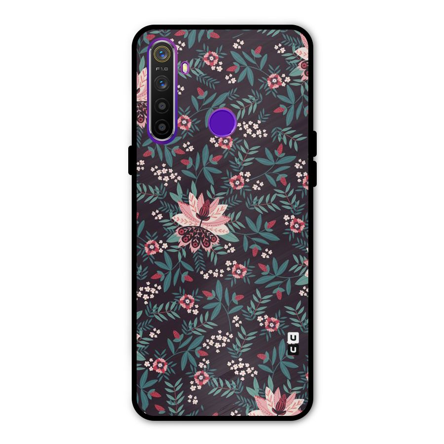 Very Leafy Pattern Metal Back Case for Realme Narzo 10