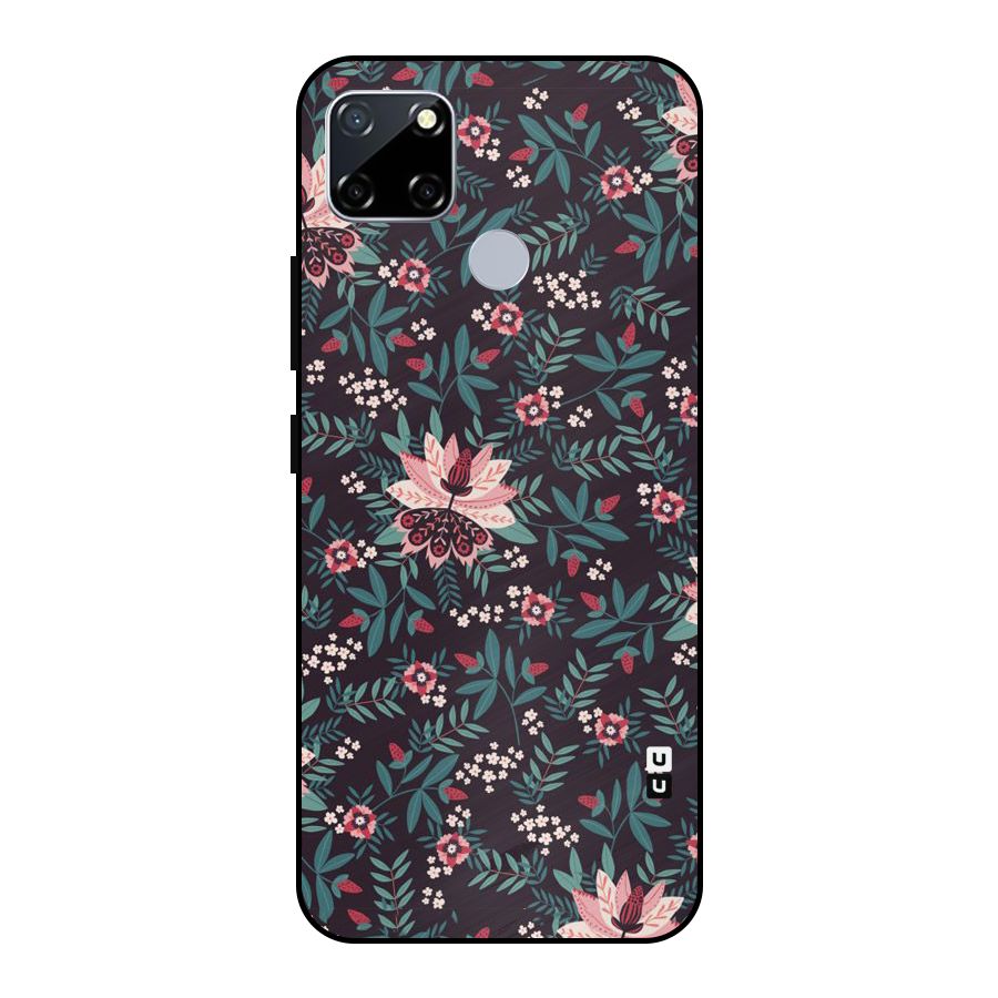 Very Leafy Pattern Metal Back Case for Realme Narzo 20
