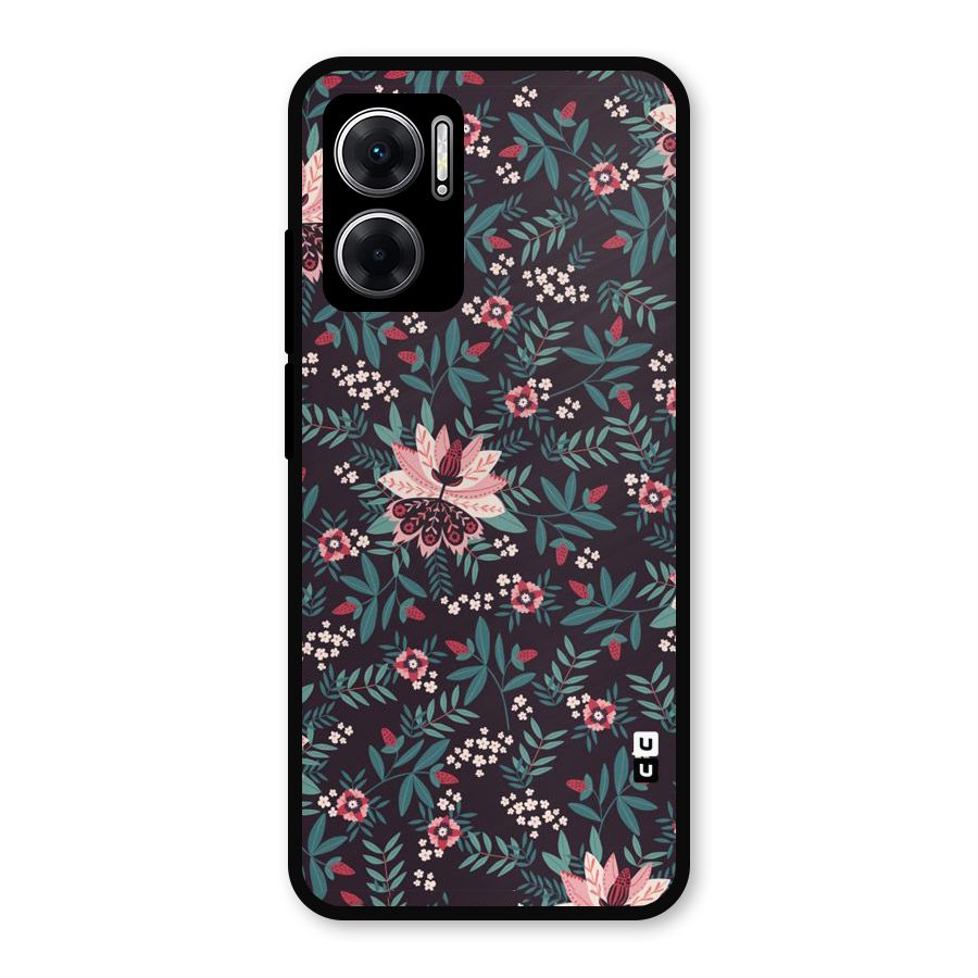 Very Leafy Pattern Metal Back Case for Redmi 11 Prime 5G