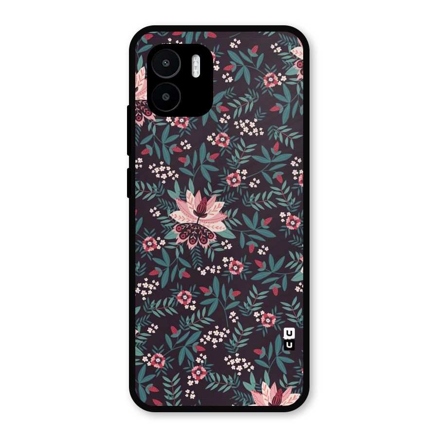 Very Leafy Pattern Metal Back Case for Redmi A2