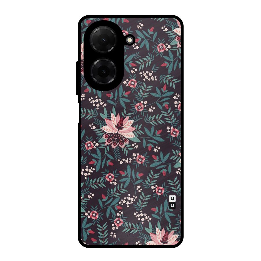 Very Leafy Pattern Metal Back Case for Redmi A5 4G