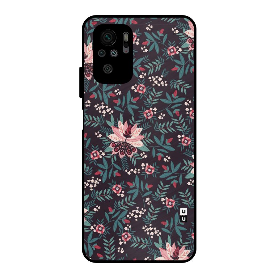 Very Leafy Pattern Metal Back Case for Redmi Note 10S