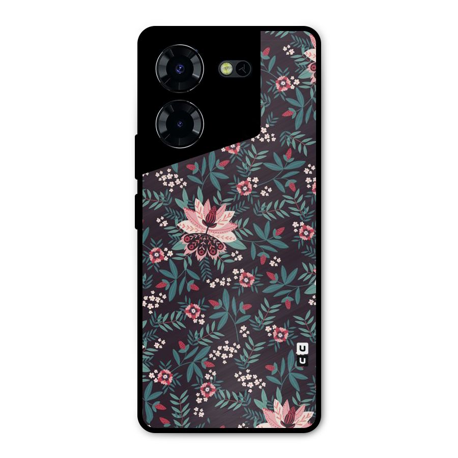Very Leafy Pattern Metal Back Case for Tecno Pova 5 Pro 5G