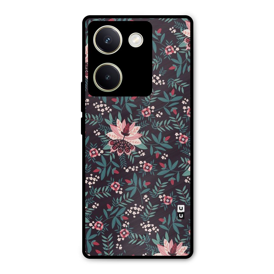 Very Leafy Pattern Metal Back Case for Vivo Y200 Pro
