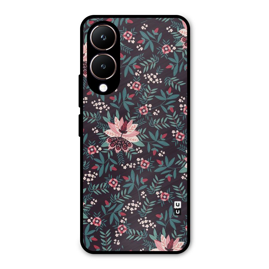 Very Leafy Pattern Metal Back Case for Vivo Y28