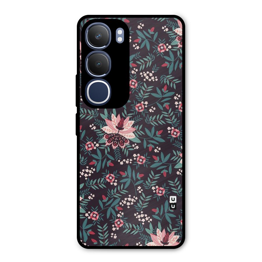 Very Leafy Pattern Metal Back Case for Vivo Y29