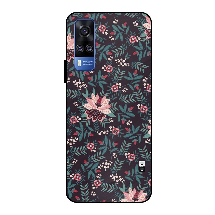 Very Leafy Pattern Metal Back Case for Vivo Y51