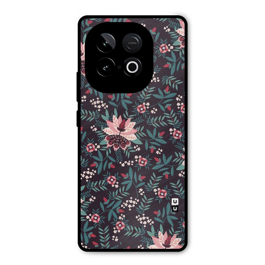Very Leafy Pattern Metal Back Case for iQOO Neo 10
