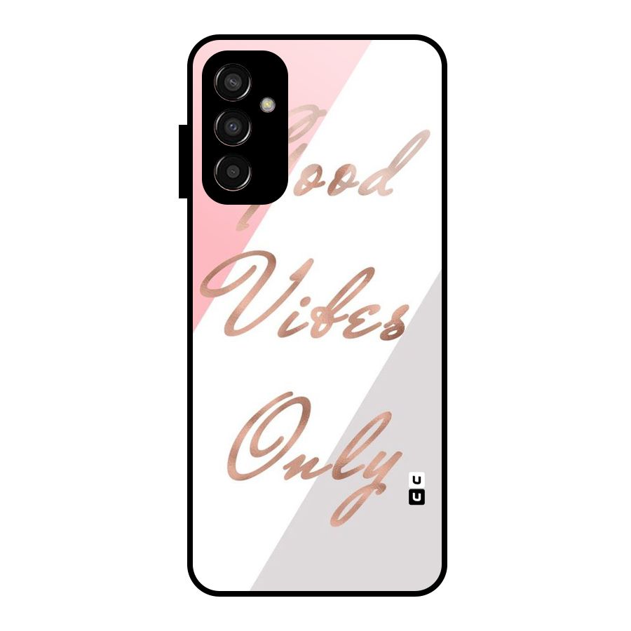 Vibes Classic Stripes Glass Back Case for Galaxy F13
