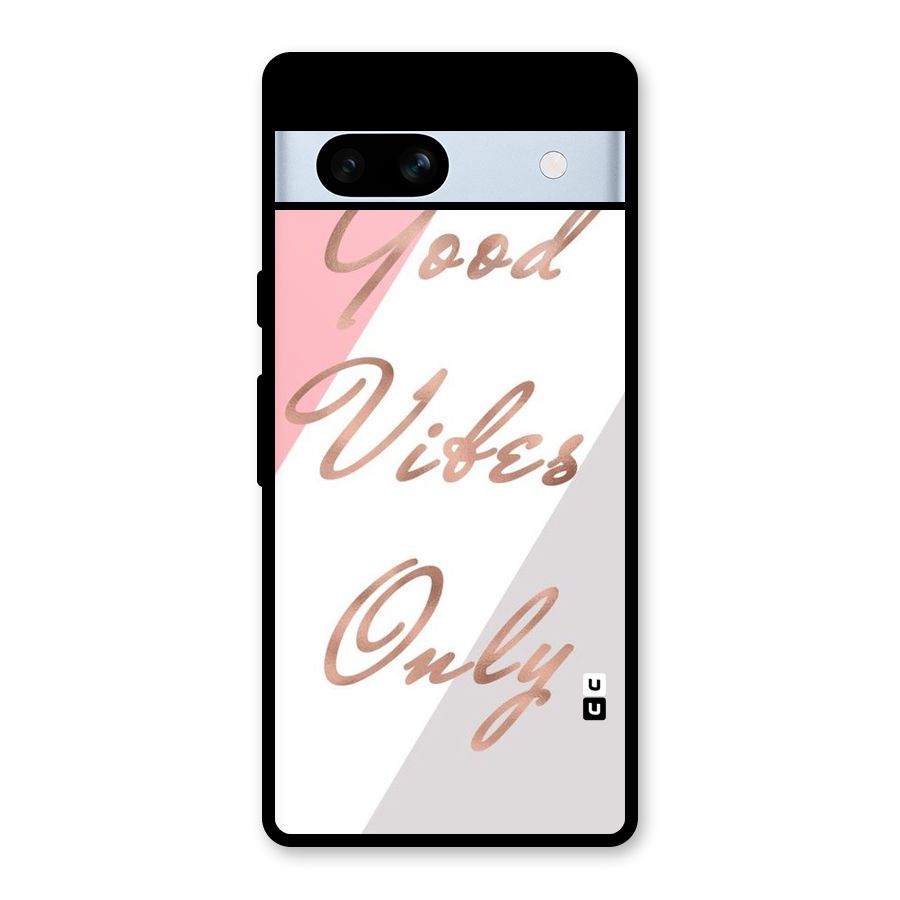 Vibes Classic Stripes Glass Back Case for Google Pixel 7a