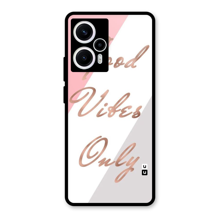 Vibes Classic Stripes Glass Back Case for Poco F5