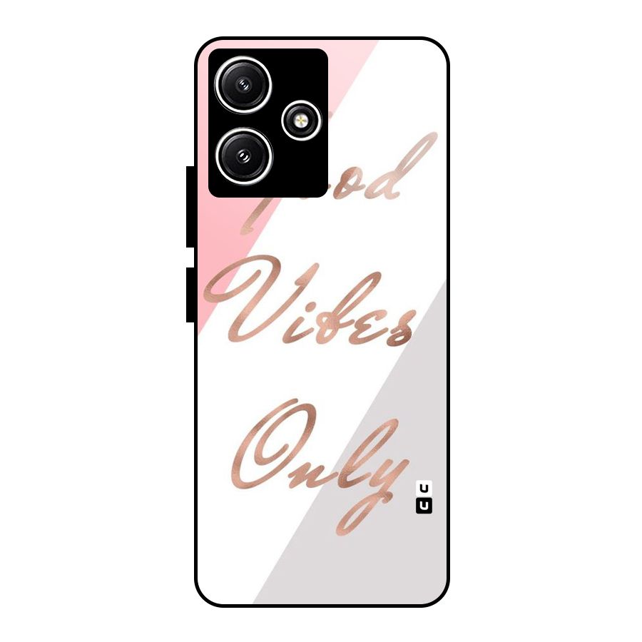 Vibes Classic Stripes Glass Back Case for Poco M6 Pro