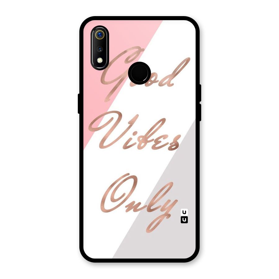 Vibes Classic Stripes Glass Back Case for Realme 3i