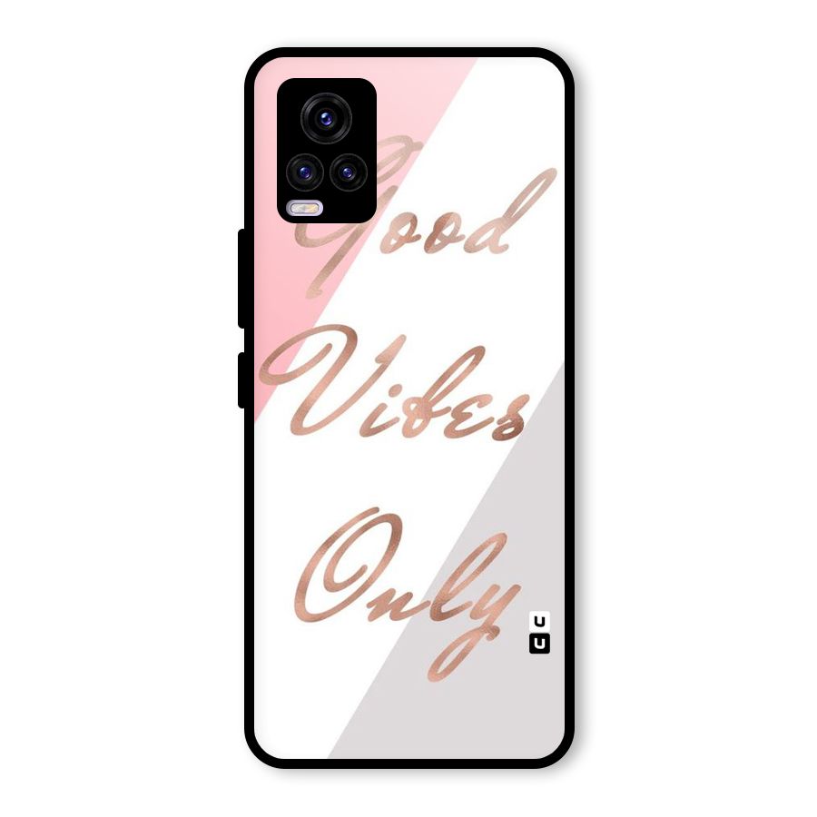 Vibes Classic Stripes Glass Back Case for Vivo V20 2021