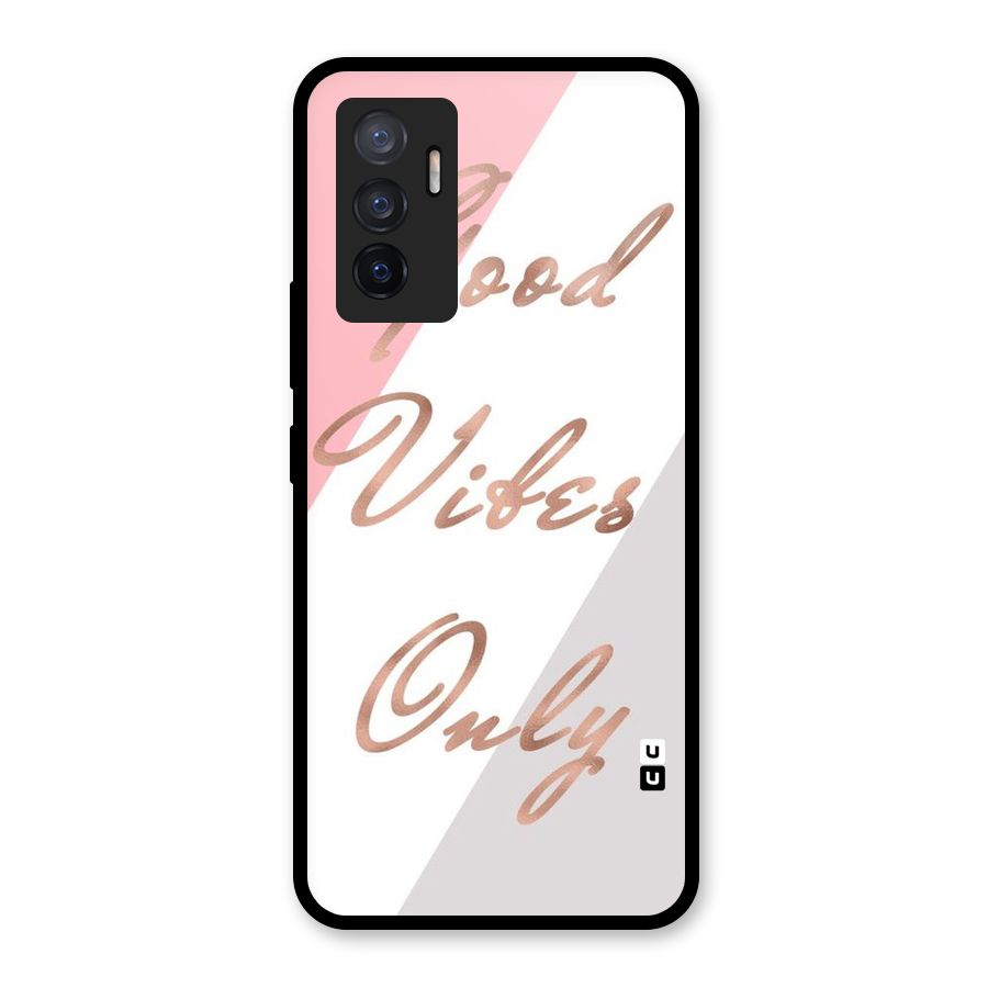 Vibes Classic Stripes Glass Back Case for Vivo V23e