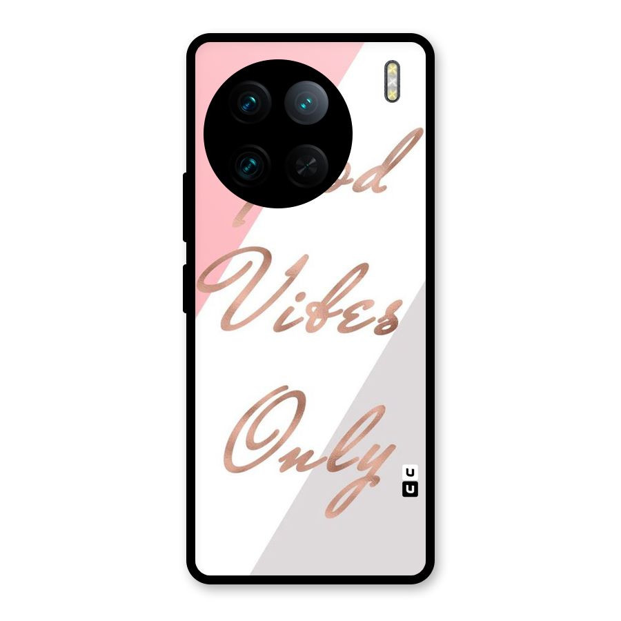 Vibes Classic Stripes Glass Back Case for Vivo X90 Pro