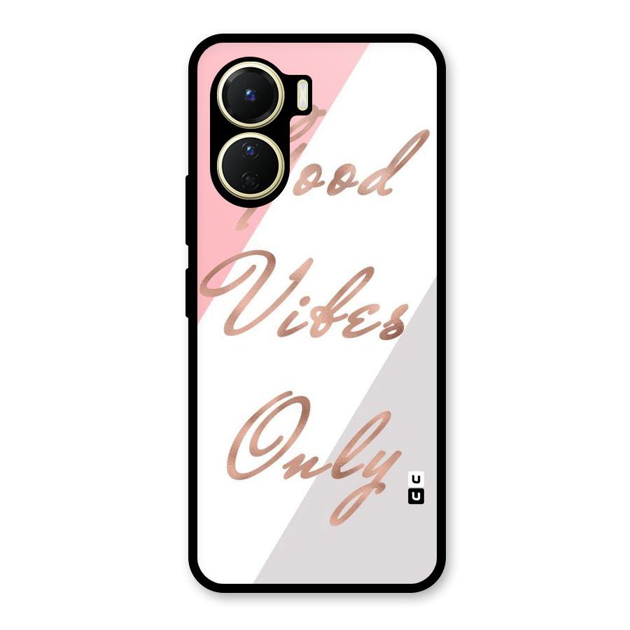 Vibes Classic Stripes Glass Back Case for Vivo Y16