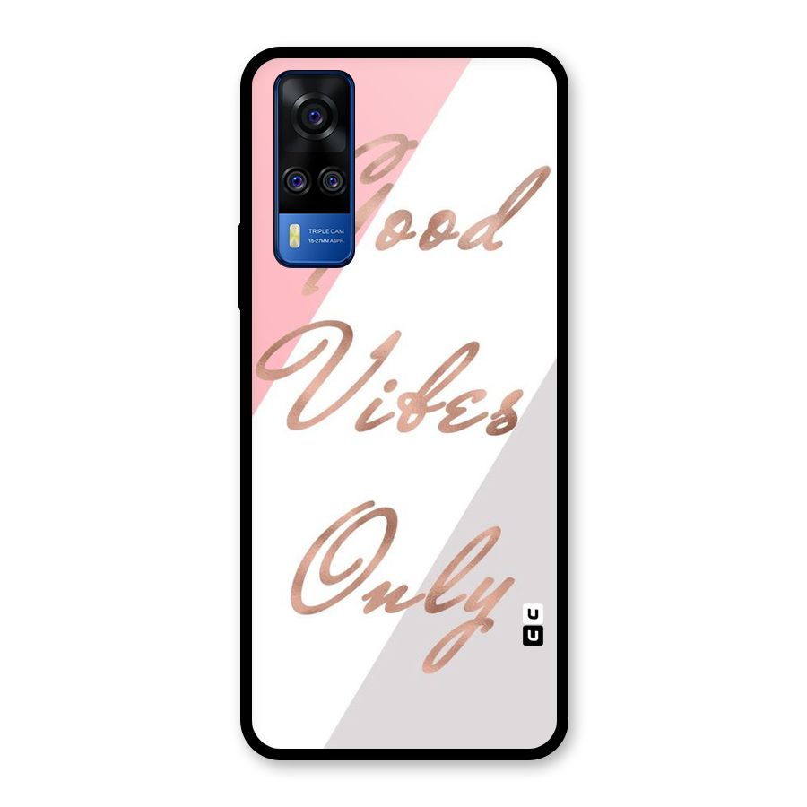 Vibes Classic Stripes Glass Back Case for Vivo Y31