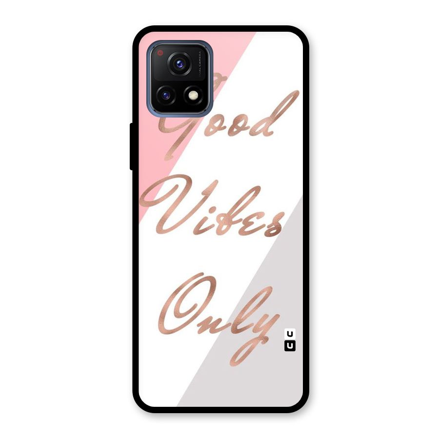 Vibes Classic Stripes Glass Back Case for Vivo Y72 5G