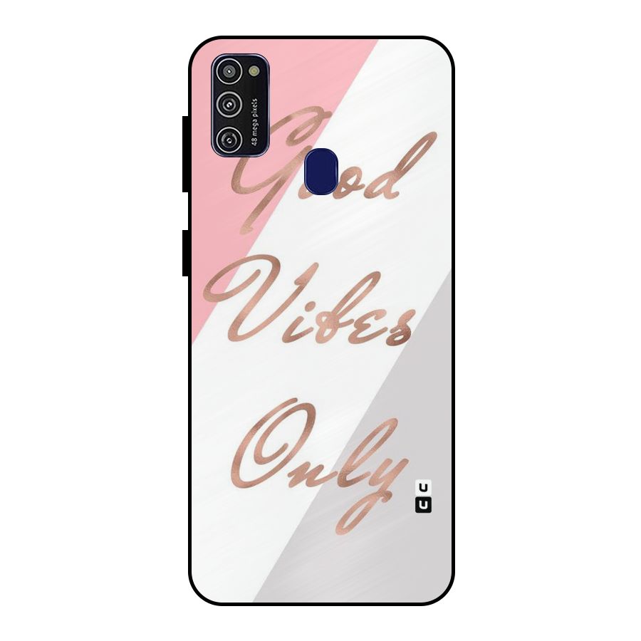 Vibes Classic Stripes Metal Back Case for Galaxy M21