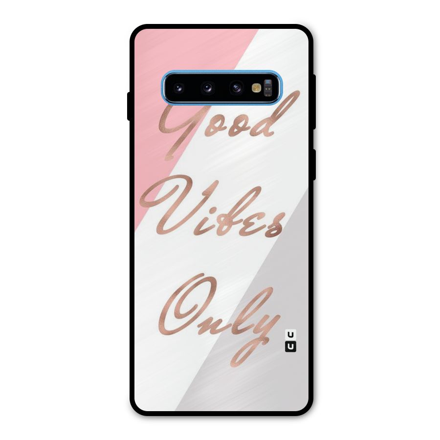Vibes Classic Stripes Metal Back Case for Galaxy S10
