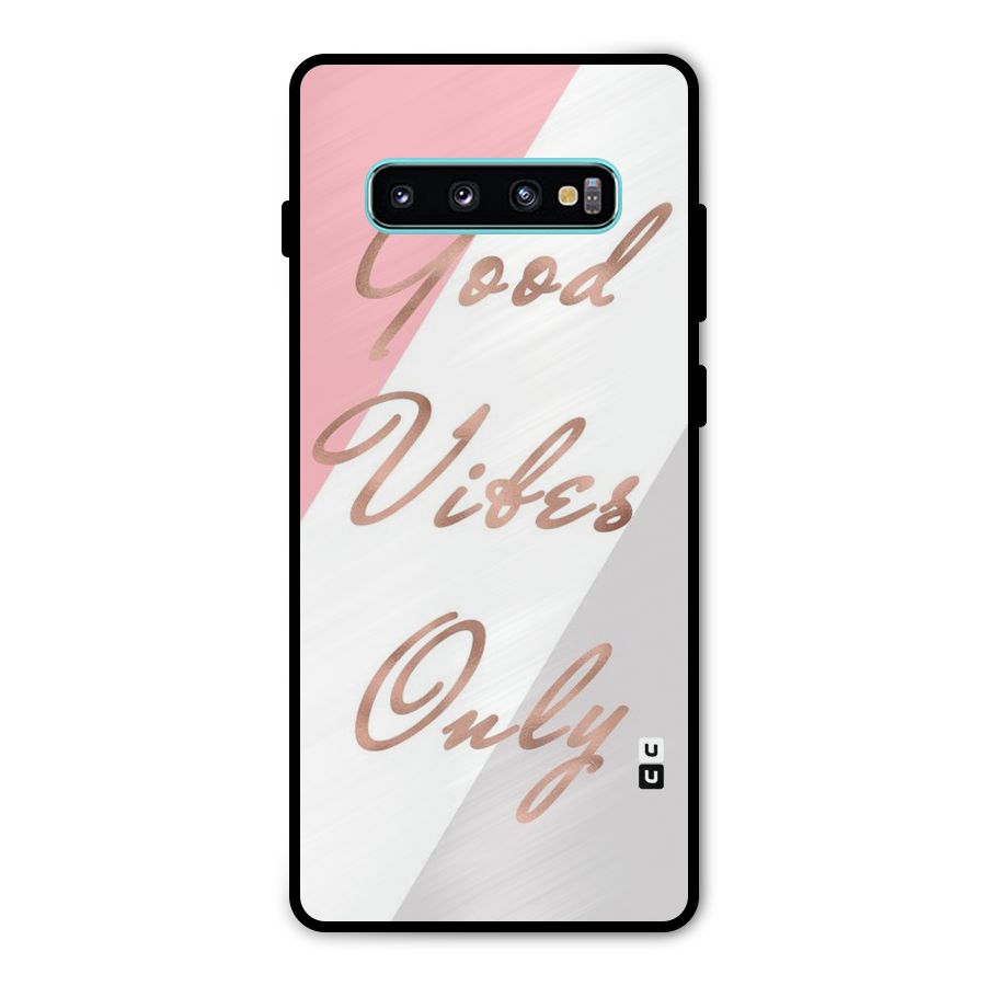 Vibes Classic Stripes Metal Back Case for Galaxy S10 Plus