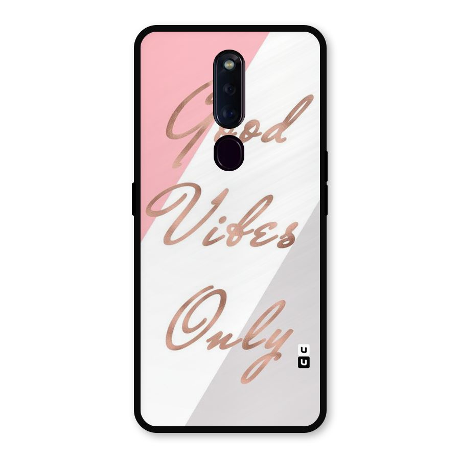 Vibes Classic Stripes Metal Back Case for Oppo F11 Pro