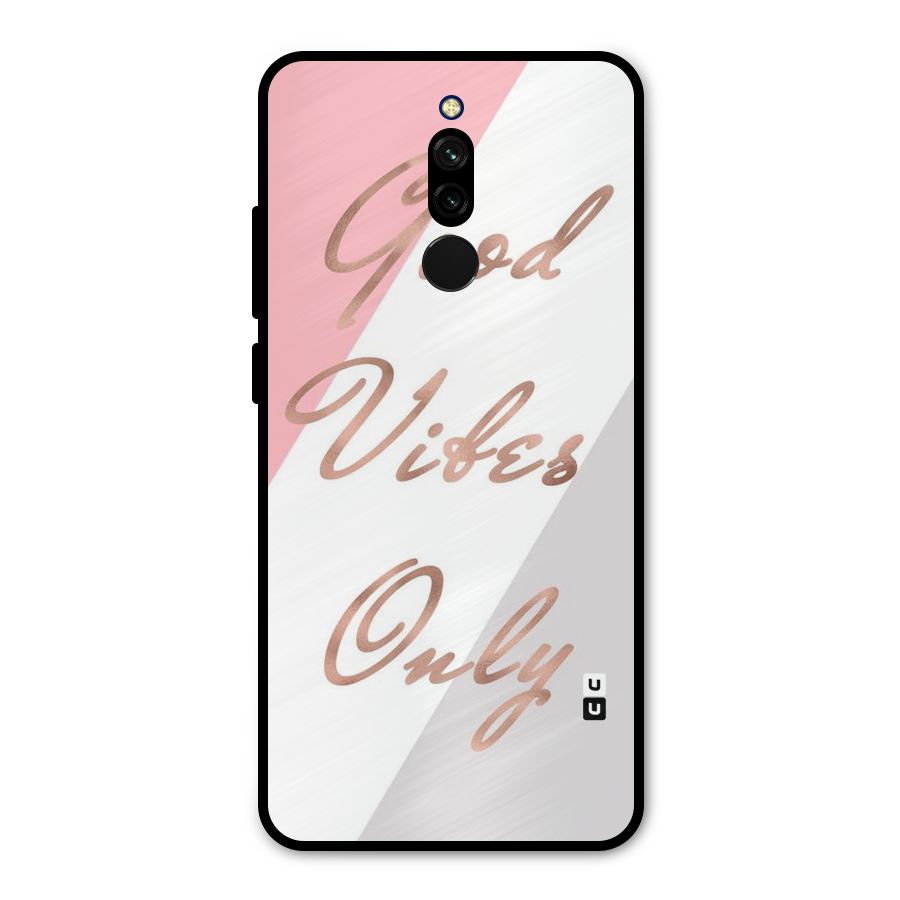 Vibes Classic Stripes Metal Back Case for Redmi 8